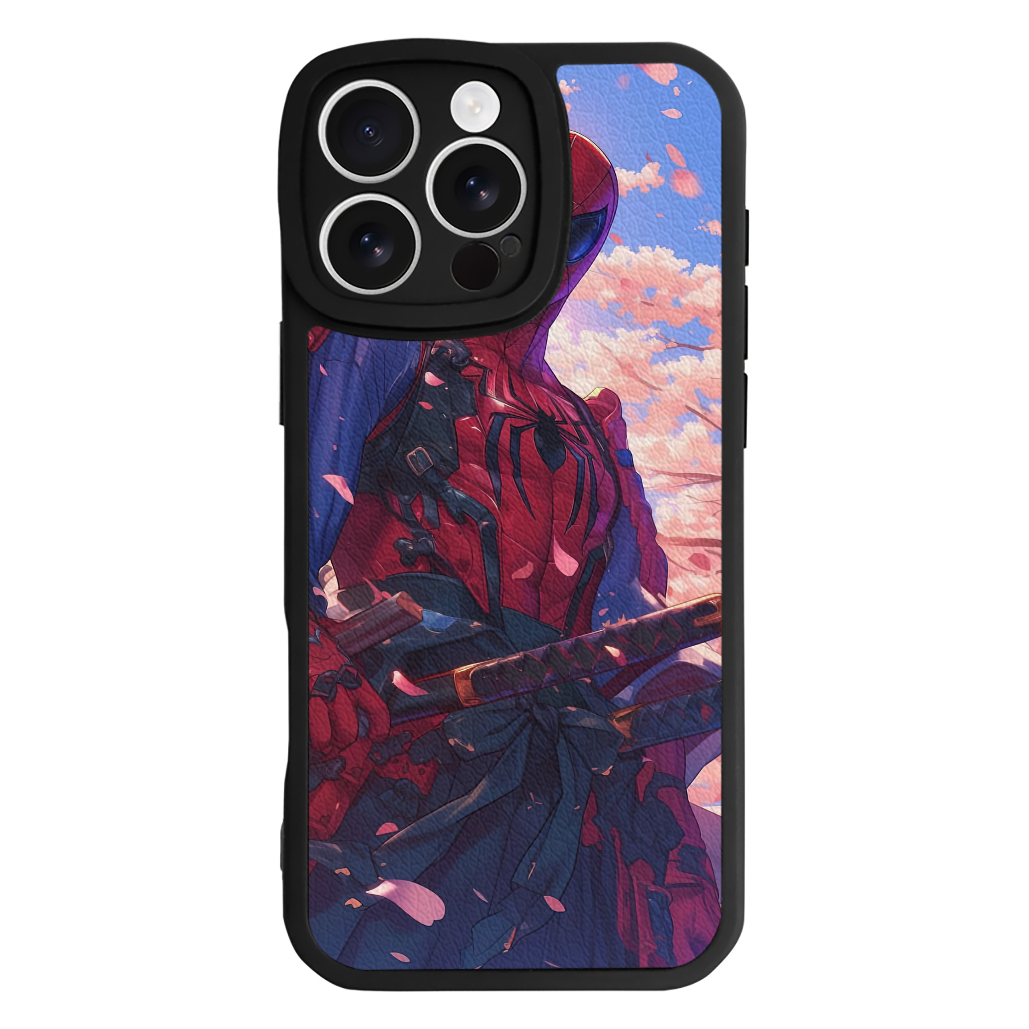 Spider Man スパイダーマン 【iPhone 16シリーズ対応】シリコンスマホケース（レザー調） 材質：シリコン